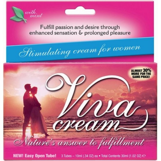 Крем SWISS NAVY VivaCream стимулирующий для женщин 30 мл. (3 тюбика) VC3MT