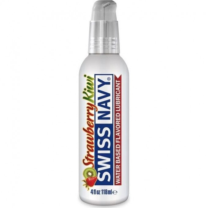 Лубрикант SWISS NAVY Strawberry Kiwi Flavored Lubricant со вкусом клубники и киви 4oz/118 мл. SNFSK4