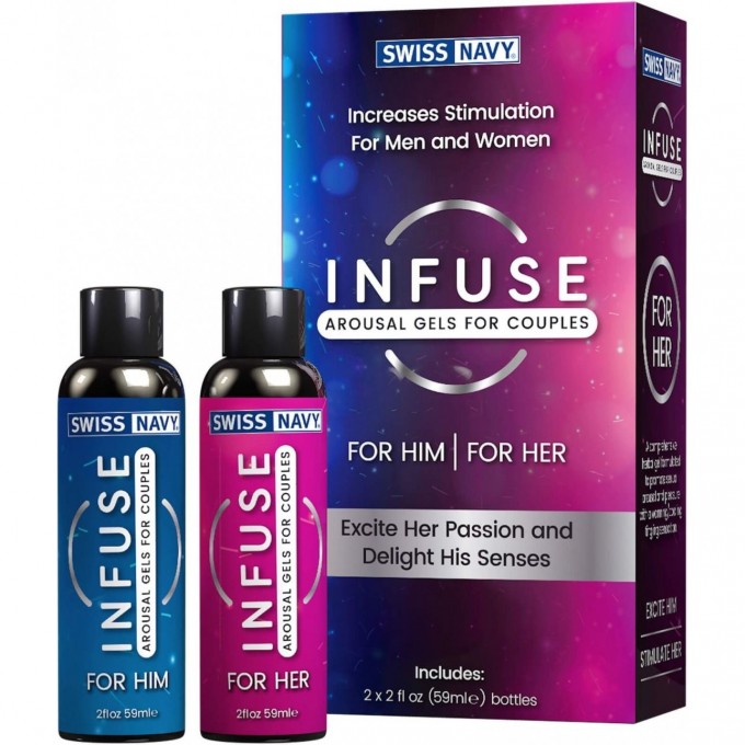 Возбуждающие гели для пар SWISS NAVY INFUSE Arousal Gels for Couples SNINF50ML
